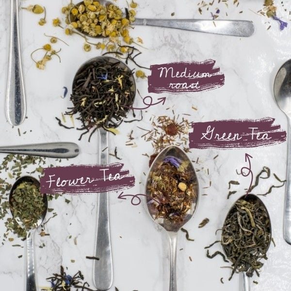 beverage, fruit tea, brand building, British Tea Drink Branding Post Instagram Post Template