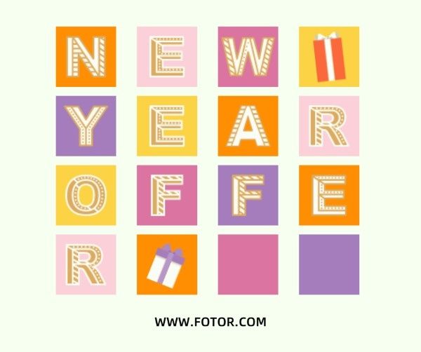 sale, discount, quote, New Year Offer Facebook Post Template