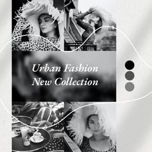 style, trends, life, Urban Fashion New Collection Photo Collage (Square) Template