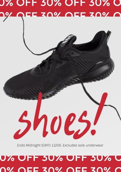 sneakers, promotion, shoe store, Red Shoes Sale Ads Poster Template
