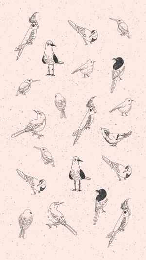 カスタマイズ可能な素敵な鳥スマホ壁紙のテンプレート Fotorデザインツール