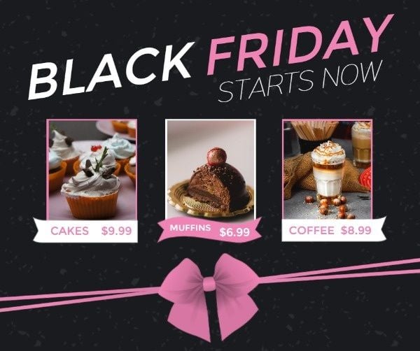sale, discount, shop, Black Friday Cake Special Offer Facebook Post Template