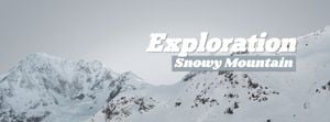 Snowy Mountain Facebook Cover