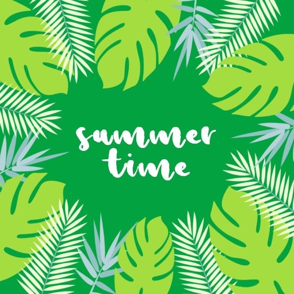 season, life, lifestyle, Summer Time Instagram Post Template