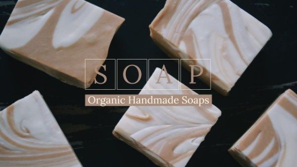 soaps, organic, etsy, Modern Handmade Soap Business Youtube Channel Art Template