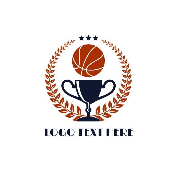 sport, sports, champion, Black And Orange Classic Basketball Emblem Logo Template
