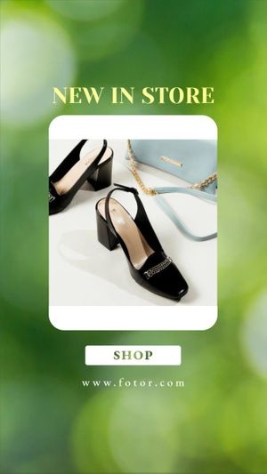 instagram reels, new, new arrival, Green Spring Sale Reels Cover Instagram Story Template