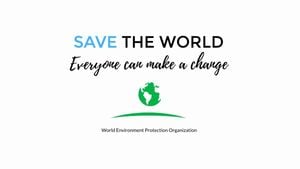 business, life, ngo, Environmental Protection Presentation Template