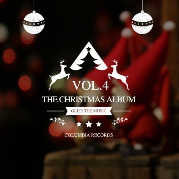 xmas, festival, holiday, The Christmas Album Album Cover Template
