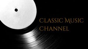 video, retro, vintage, Classic Music Youtube Channel Art Template
