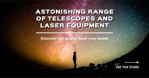 tool, astronomical, galaxy, Astronomy Equipment Facebook Ad Medium Template