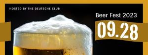carnival, munich, germany, Black Beer Festival Event Facebook Cover Template