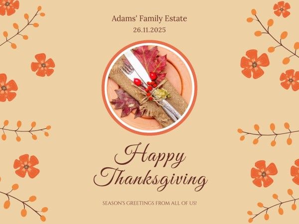 thanksgiving, festival, holiday, Autumn thanks giving party invitation Card Template
