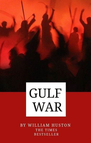 blood, people, fighting, Gulf War Wattpad Book Cover Template
