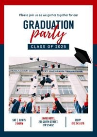 university, graduate, event, Graduation Party Invitation Template