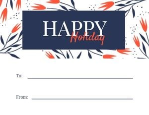 Holiday Greeting Label
