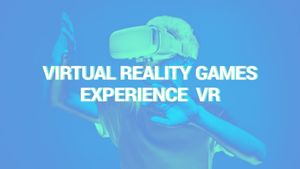 vr, games, player, Blue Virtual Reality Advertisement Youtube Channel Art Template