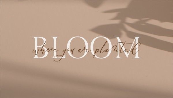 text, bloom, shadow, Brown Simple Quote Desktop Wallpaper Template