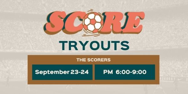 sport, sports, football, Soccer Tryout Post Twitter Post Template