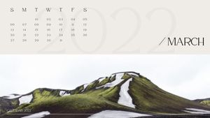 monthly, yearly, monthly calendar, Color Nature Sky 2022 Calendar Template
