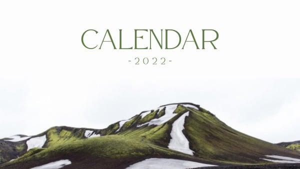 色の自然のスカイカレンダー2022 カレンダー