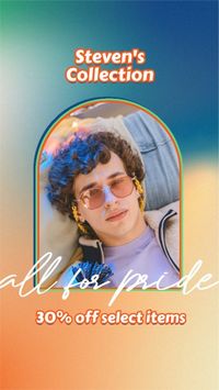 Retro Gradient Pride Month Promotion Instagram Story