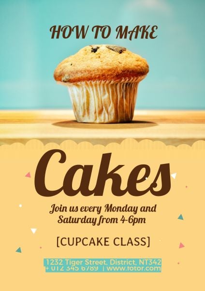 Delicious Cake Class Poster