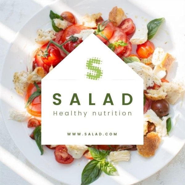绿色健康营养沙拉 Instagram帖子