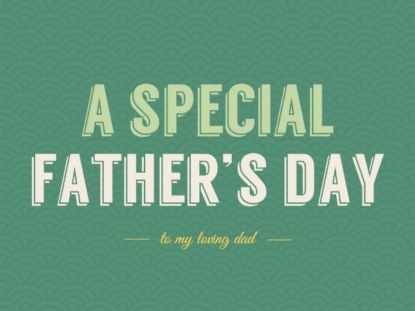 greeting, gratitude, warmth, Illustrated Father's Day Card Template