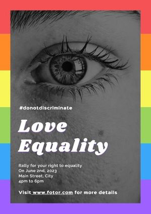 爱平等 英文海报