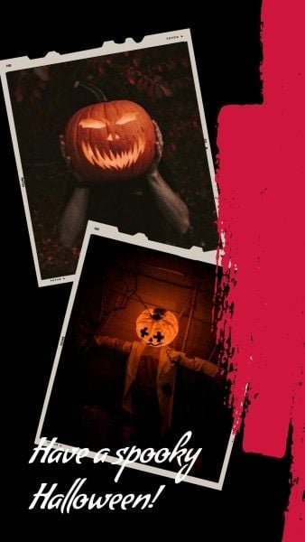 Spooky Halloween Photo Collage Instagram Story
