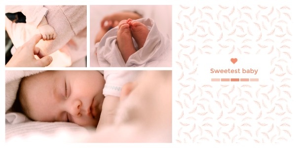 Sweetest Baby Photo Collage Twitter Post