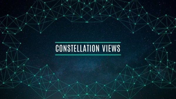 future, vlog, video, Dark Blue Constellation Views Banner Youtube Channel Art Template