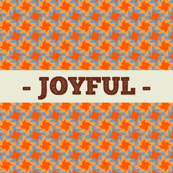 quote, new year, life, Orange Joyful Wallpaper Instagram Post Template
