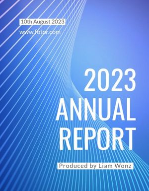 business, firm, sales, Simple And Blue Company Annual Report Template