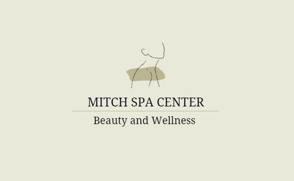 massage, yoga, body shape, Beige Spa Center Beauty Salon Business Card Template