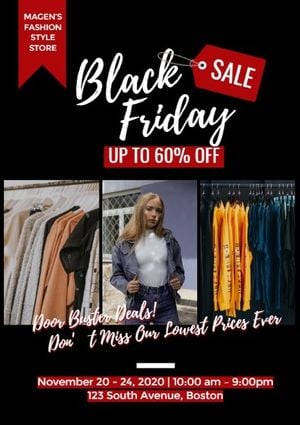 Black Friday Fashion Store Sale Flyer