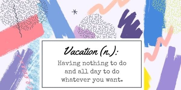 brush, watercolor, quote, Summer Vacation Graffiti Painting Twitter Post Template
