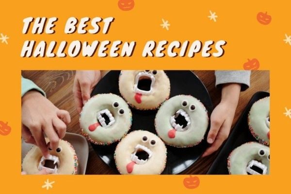 article, tips, guide, Halloween Party Recipes Blog Title Template