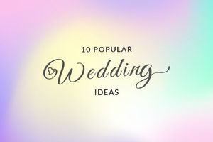 Purple Popular Wedding Ideas Blog Title