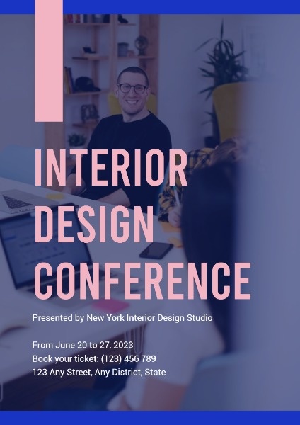 Interior Design Conference Poster Template Poster