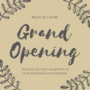 Customizable Retro Style Grand Opening Instagram Post Templates Fotor Graphic Designer