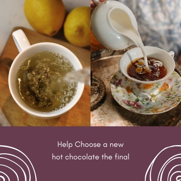 British Tea Drink Branding Post Instagram Post