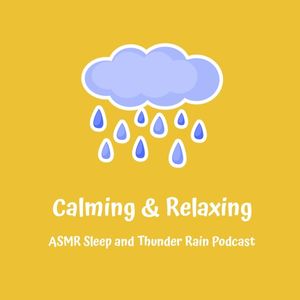 raining, rainy, life, Yellow Rain Quote Podcast Cover Template