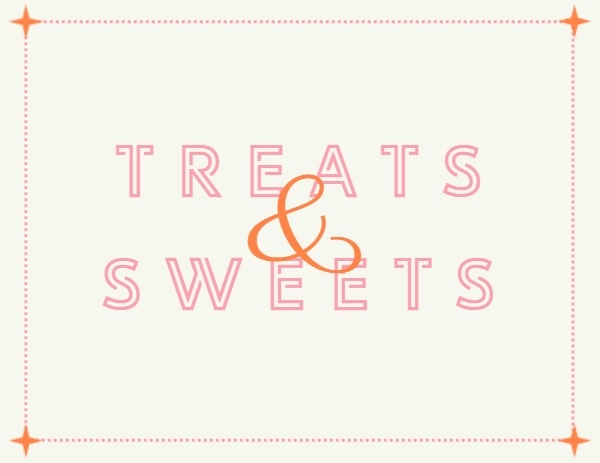 Treats And Sweets Label