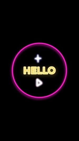 instagram story, sparkle, text effect, Black Neon Fashion Instagram Highlight Cover Template