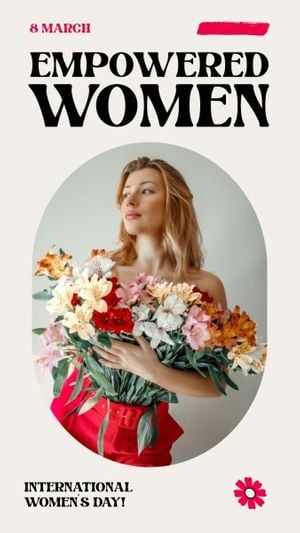 women power, happy womens day, girl power, Clean Modern International Womens Day Instagram Story Template