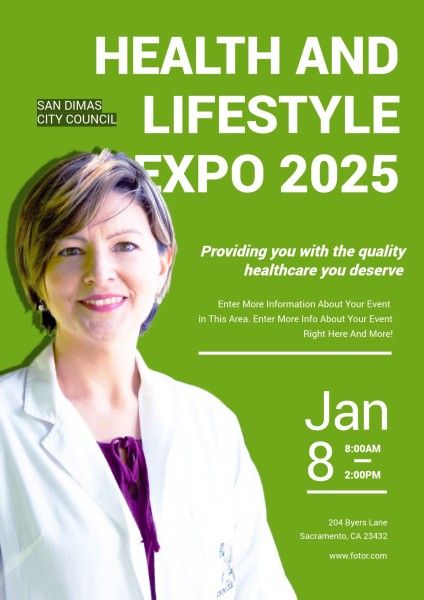 Green Health And Lifestyle Expo 2025 Poster
