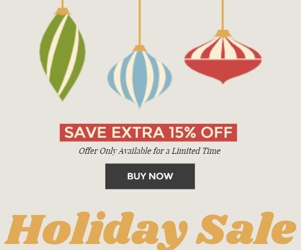 life, banner ads, online sale, Christmas Holiday Sale Large Rectangle Template
