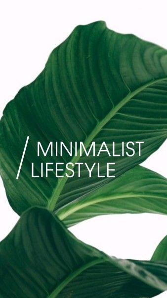 lifestyle, leaf, plant, Life Be Simple Instagram Story Template